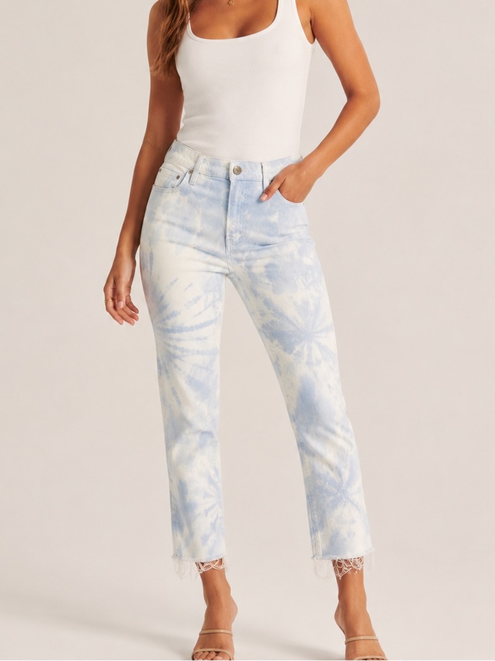 GAP Light Blue Tie-Dye Boyfriend Jeans
